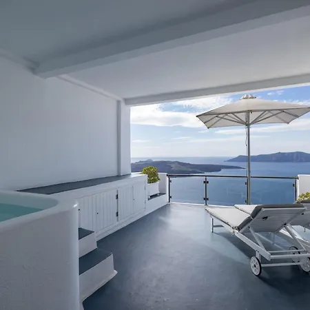 Contemporary Santorini - 1 Bedroom - Lunarious - Private Jacuzzi And Astonishing Caldera Sea Views - 别墅 费拉