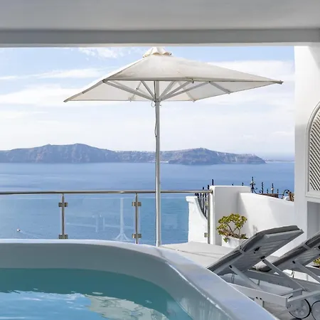 Contemporary Santorini - 1 Bedroom - Lunarious - Private Jacuzzi And Astonishing Caldera Sea Views - *